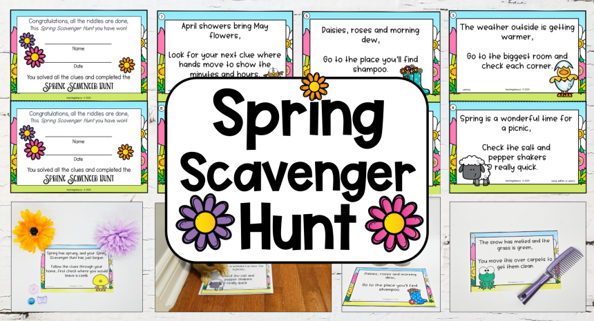 Free Spring Scavenger Hunt for Kids
