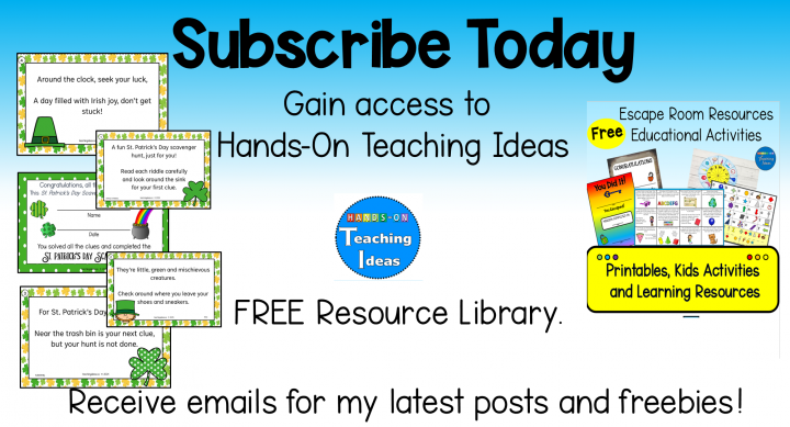 hands on teaching ideas subscriber button.