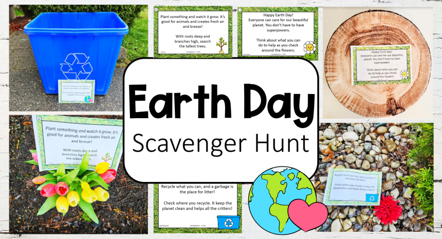 Free Printable Earth Day Scavenger Hunt Riddles (Outdoor)