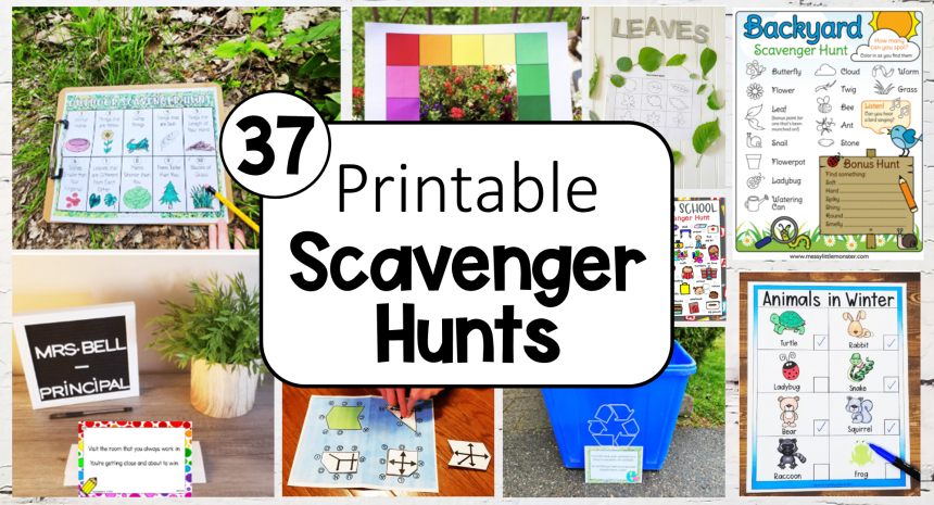 37 Best Free Printable Scavenger Hunt Ideas
