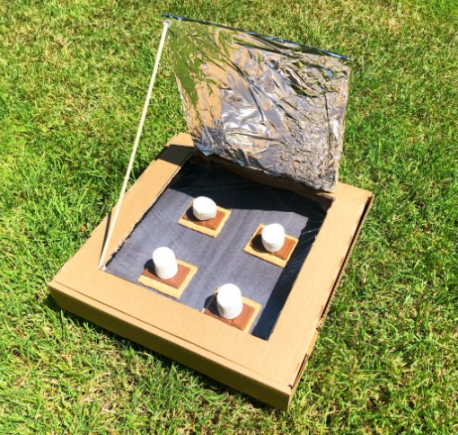 Summer Outdoor Learning Activities shows a DIY smores over outside for summer.