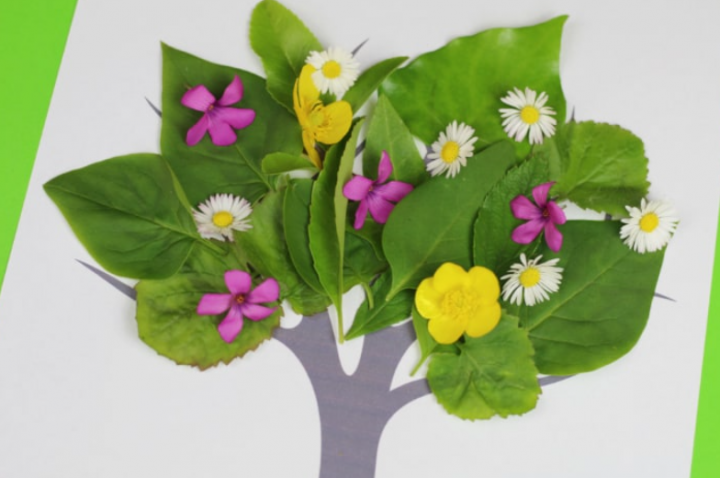 Summer Outdoor Learning Activities for Kids shows a tree picture filled in with nature items.