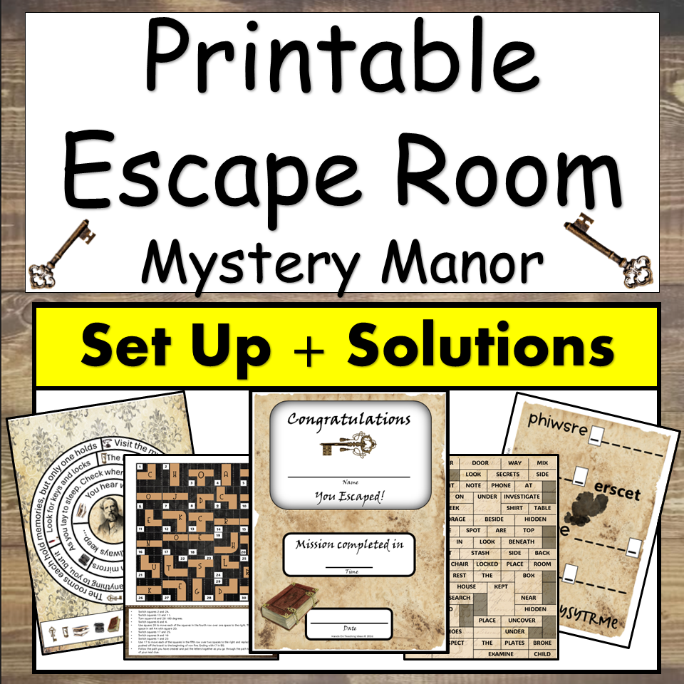 Escape Room For Kids Printable Mystery Game School Mystery Escape Room Escape Room For Kids Printable Mystery Game School Mystery Escape Room