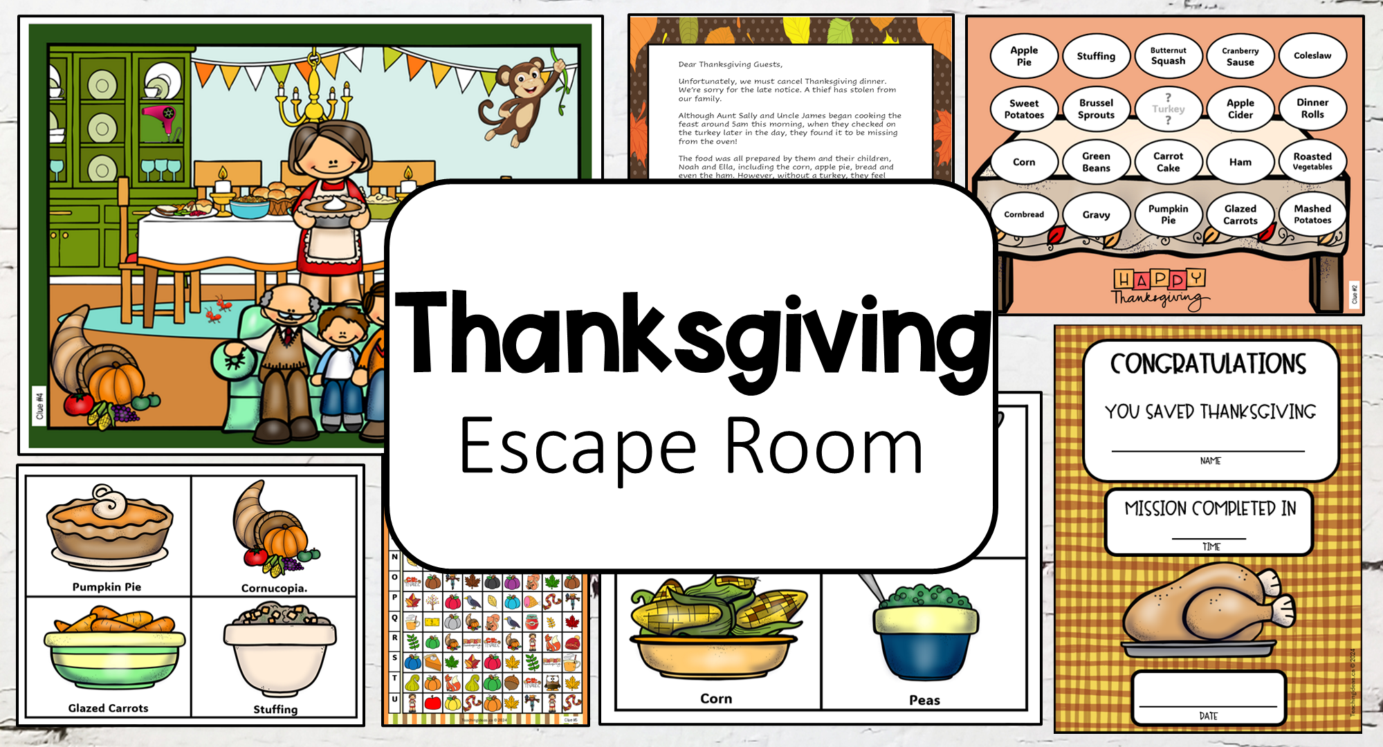 best free thanksgiving escape room (free printable)