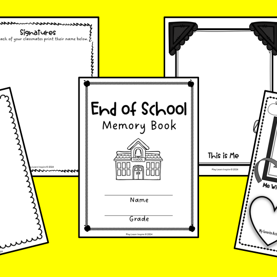 End of School Memory Book - Hands-On Teaching Ideas