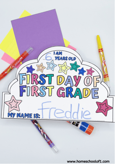 first day of school printable head band.