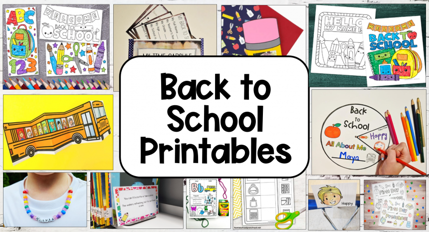 29 Free Back to School Printables