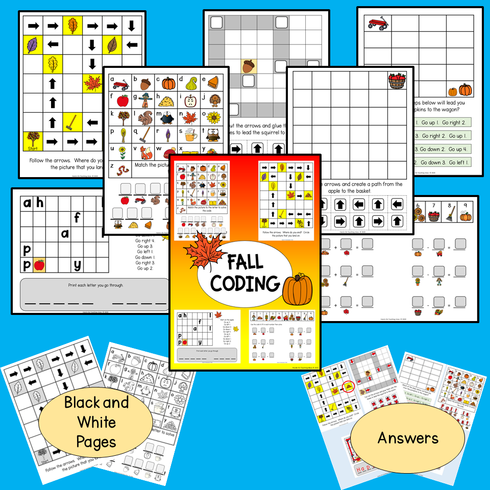 Free Unplugged Coding Activities for Fall