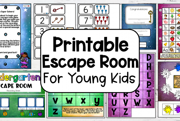 Free Printable Escape Room Game for Young Kids