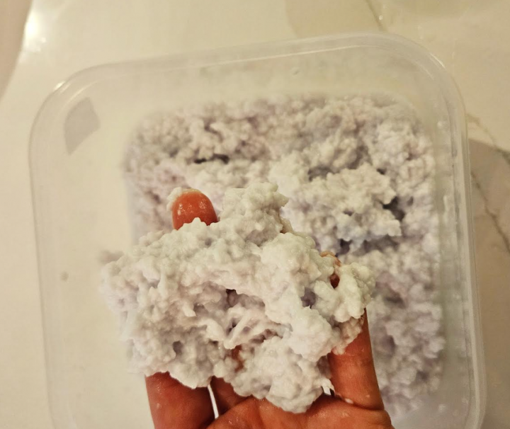 recycled craft for kids shows paper pulp.