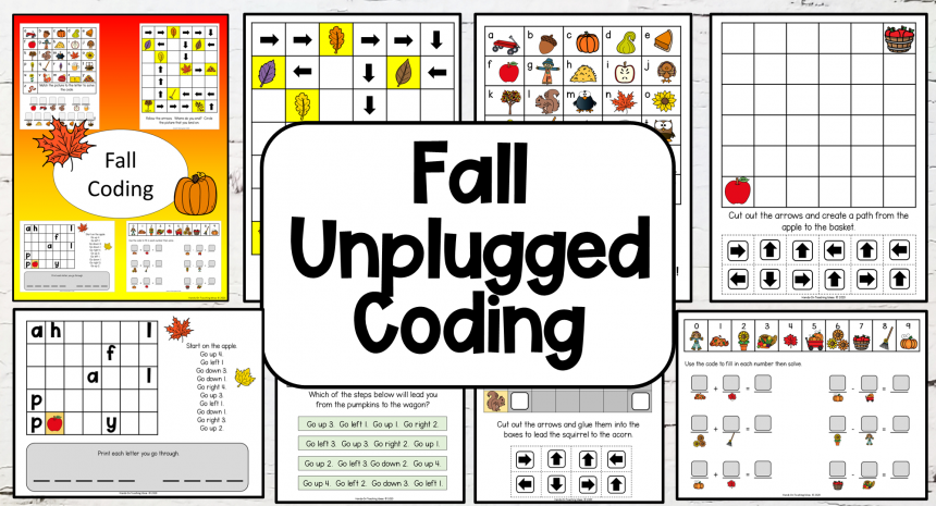 Free Unplugged Coding Activities for Fall