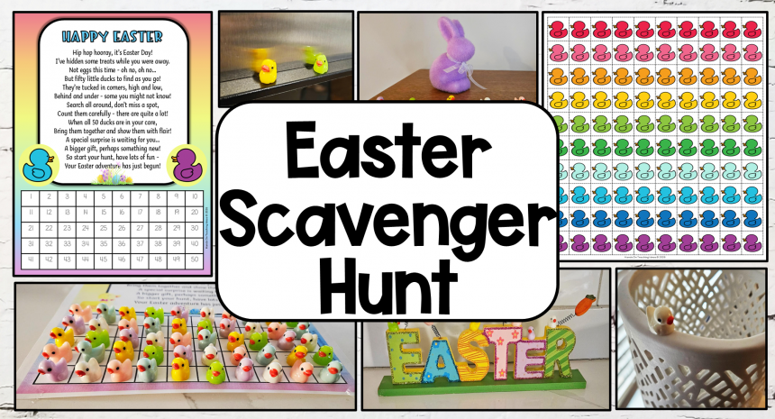 easter scavenger hunt feature image Free Easter Scavenger Hunt for Kids