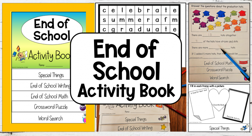 End of School Activity Book flipbook feature image Free End of School Activity Book