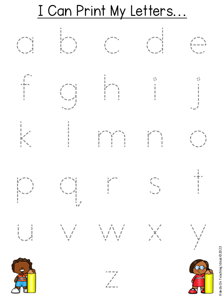 alphabet tracing worksheets shows the letters on a printable page.