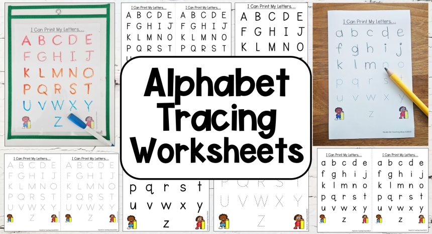 alphabet tracing worksheets feature image Best Free Alphabet Tracing Worksheets for Young Kids