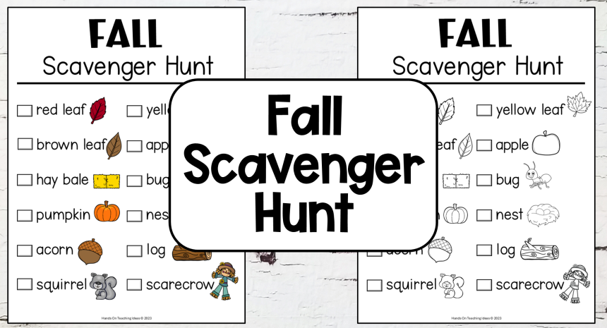 free fall scavenger hunt feature image Best Free Fall Scavenger Hunt for Kids