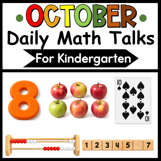 Kindergarten Math Talk Daily Math Warm Ups 2026 Ontario Curriculum OCTOBER